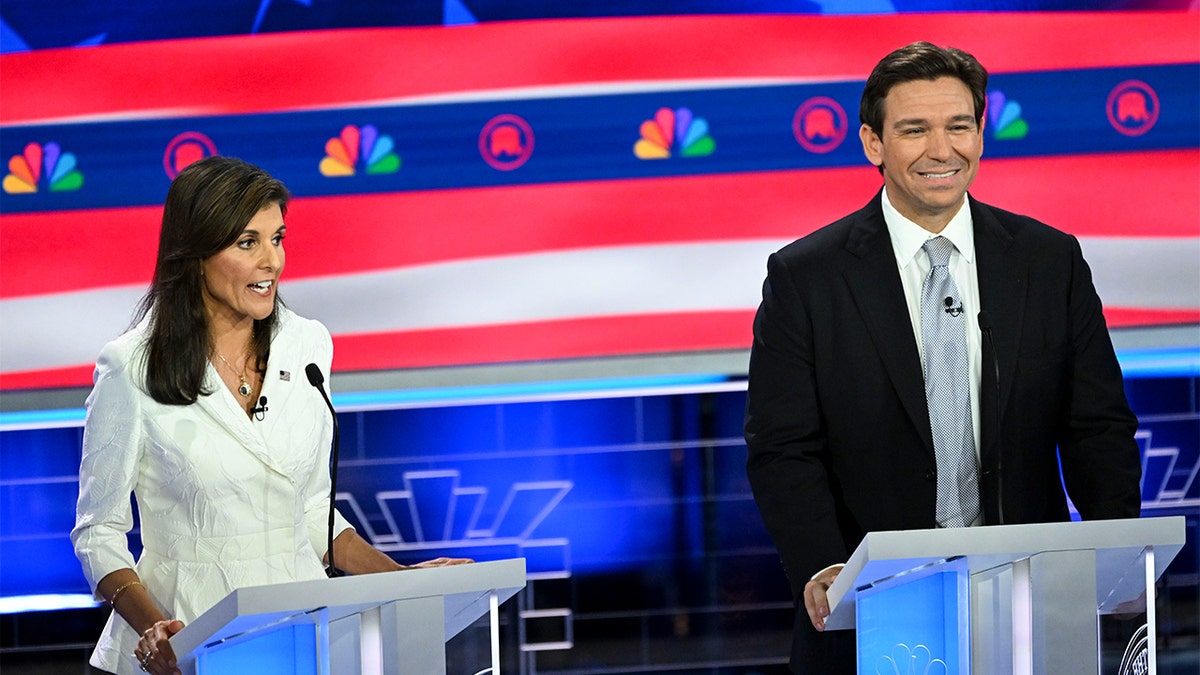 Nikki Haley and Ron DeSantis