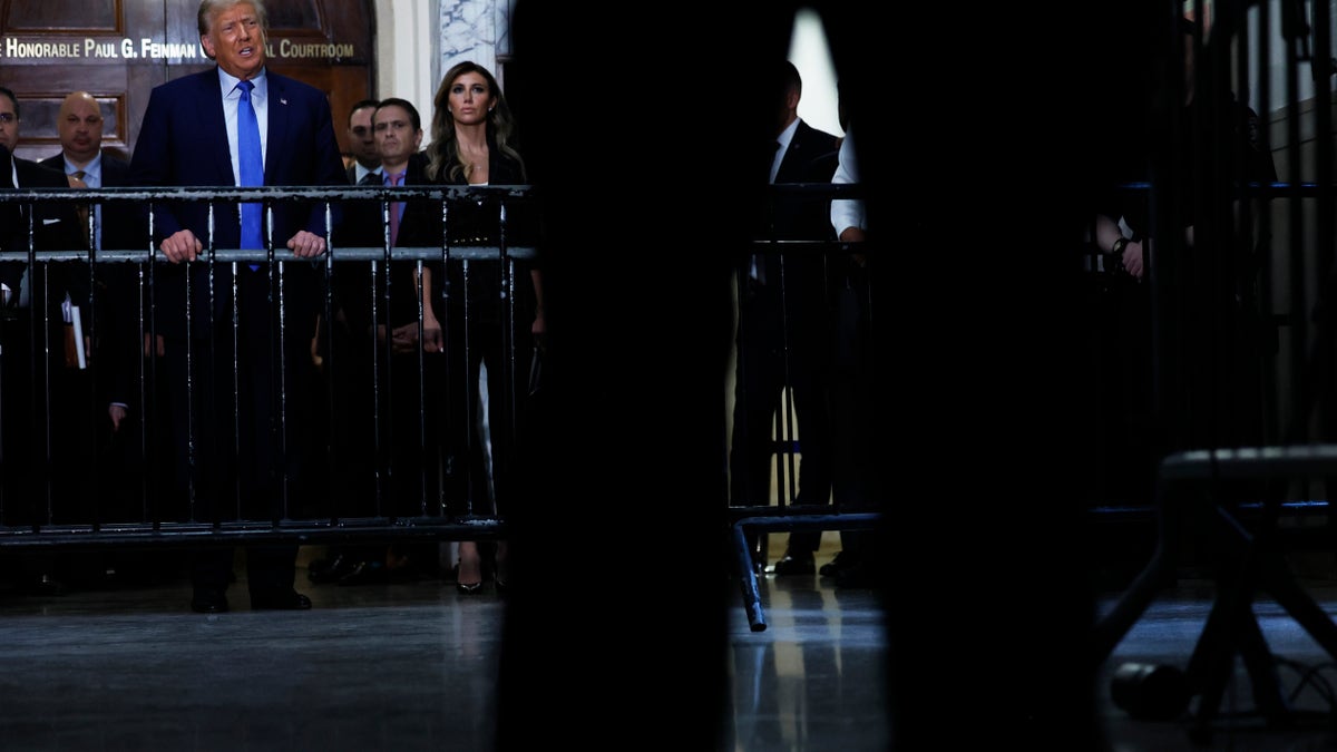 Trump speaks outside NY court