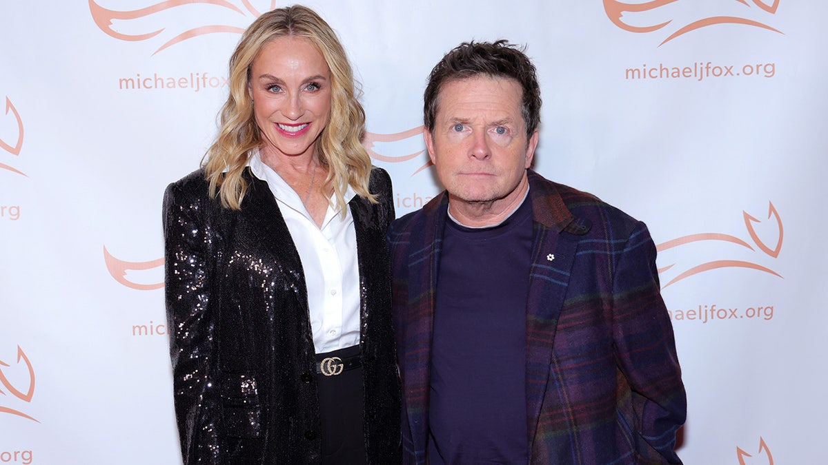 A photo of Tracy Pollan, Michael J. Fox