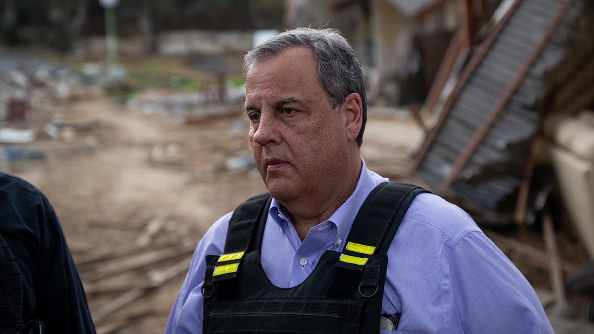 Christie tours area attacked by Hamas