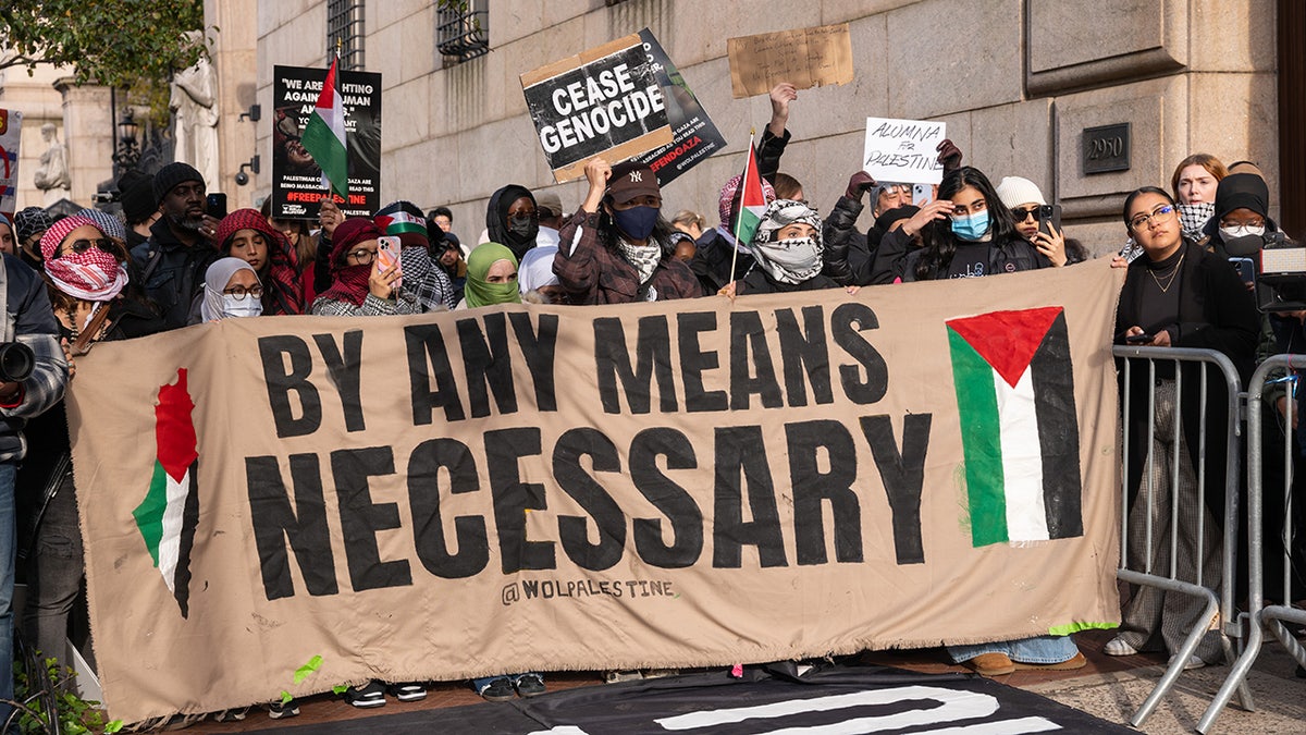 Pro-Palestinian protesters at Columbia University