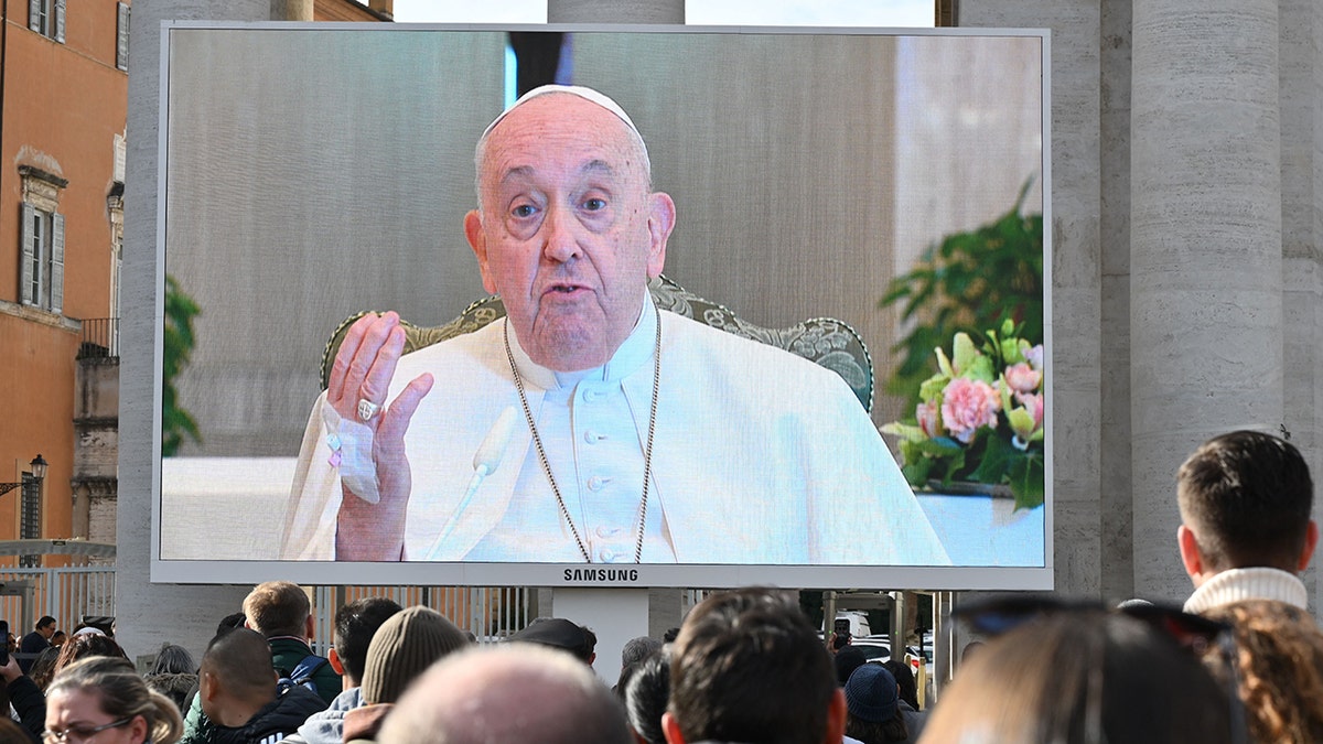 Pope with hand bandage