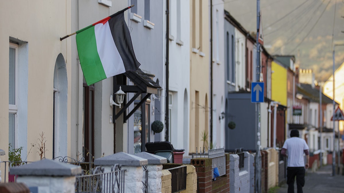 Palestinian flag in Belfast
