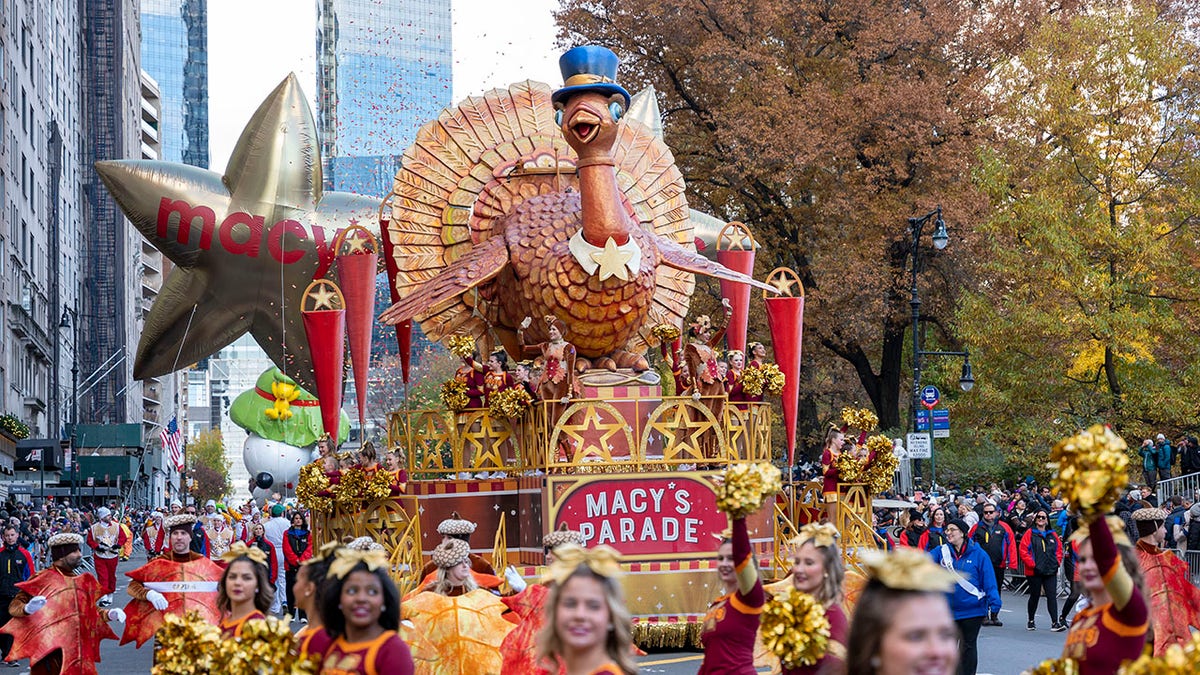 Turkey float in parade
