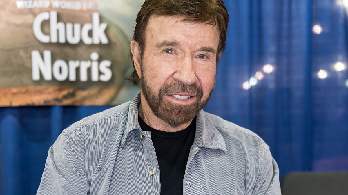 Close up of Chuck Norris