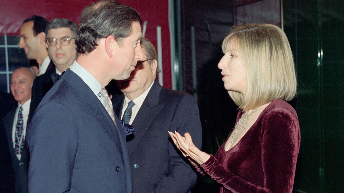 A photo of Prince Charles, Barbra Streisand