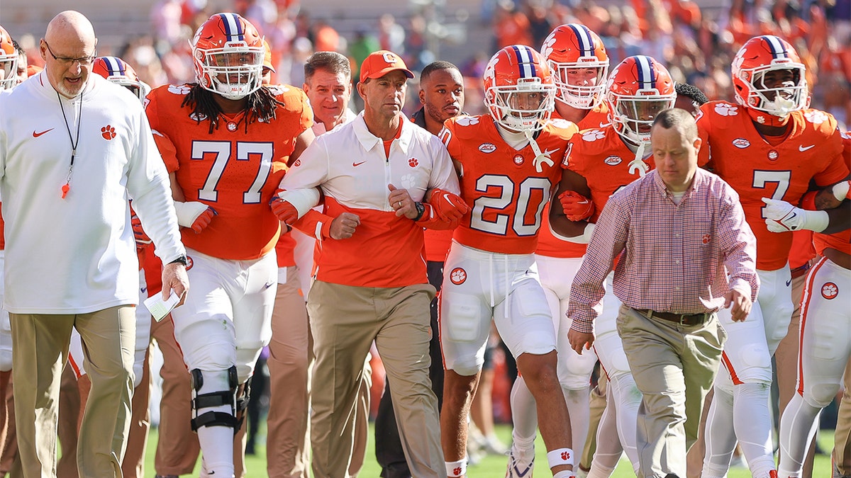 Clemson takes the field