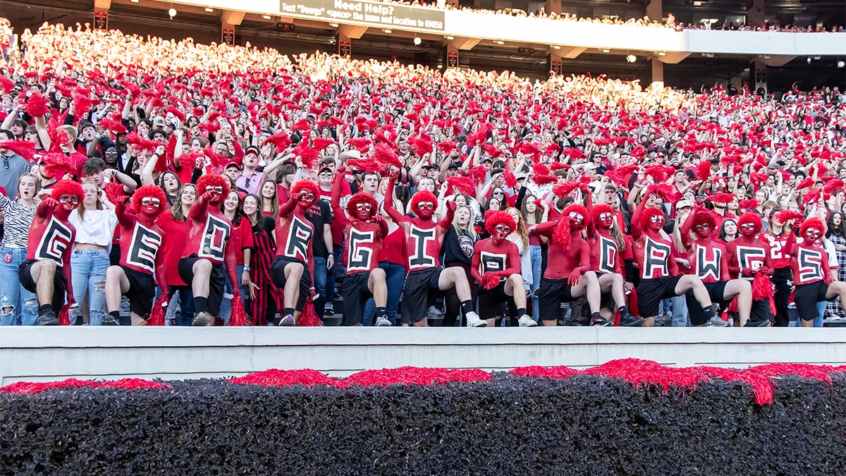 Georgia fans at Sanford Stadium