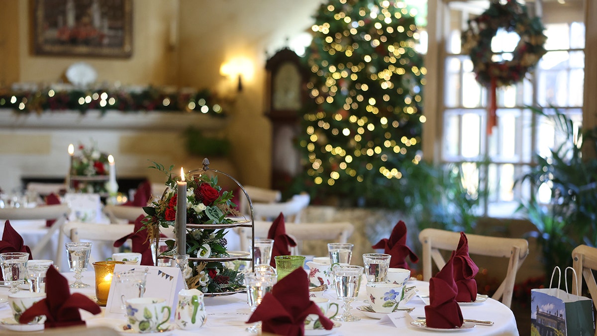 Highgrove estate with Christmas decorations