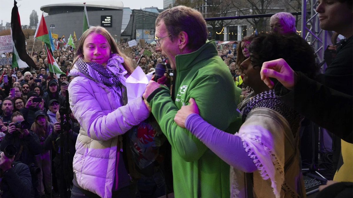 Greta Thunberg interrupted