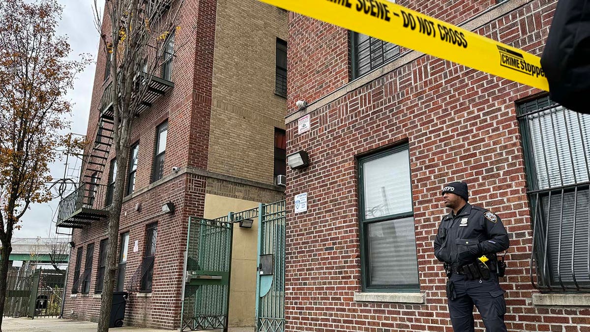 Outside of apartment complex in the Bronx