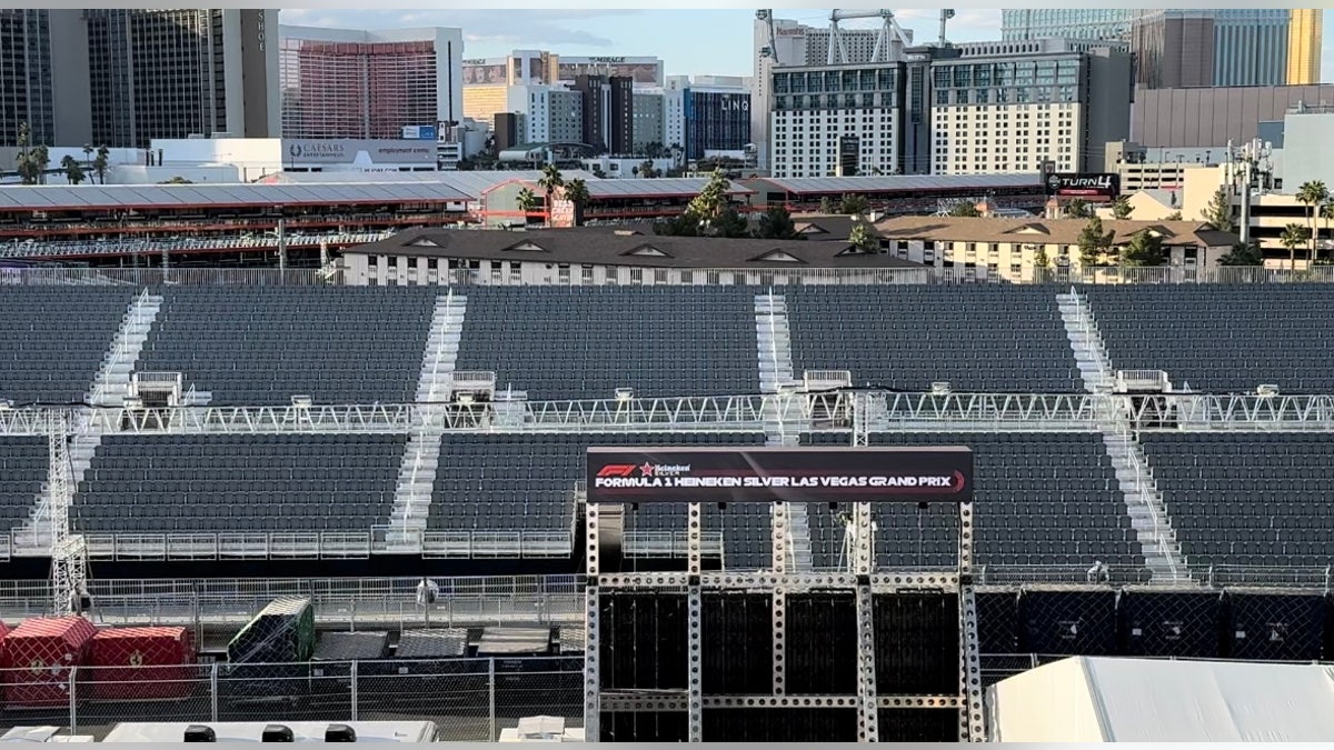 Grandstands at the Las Vegas F1