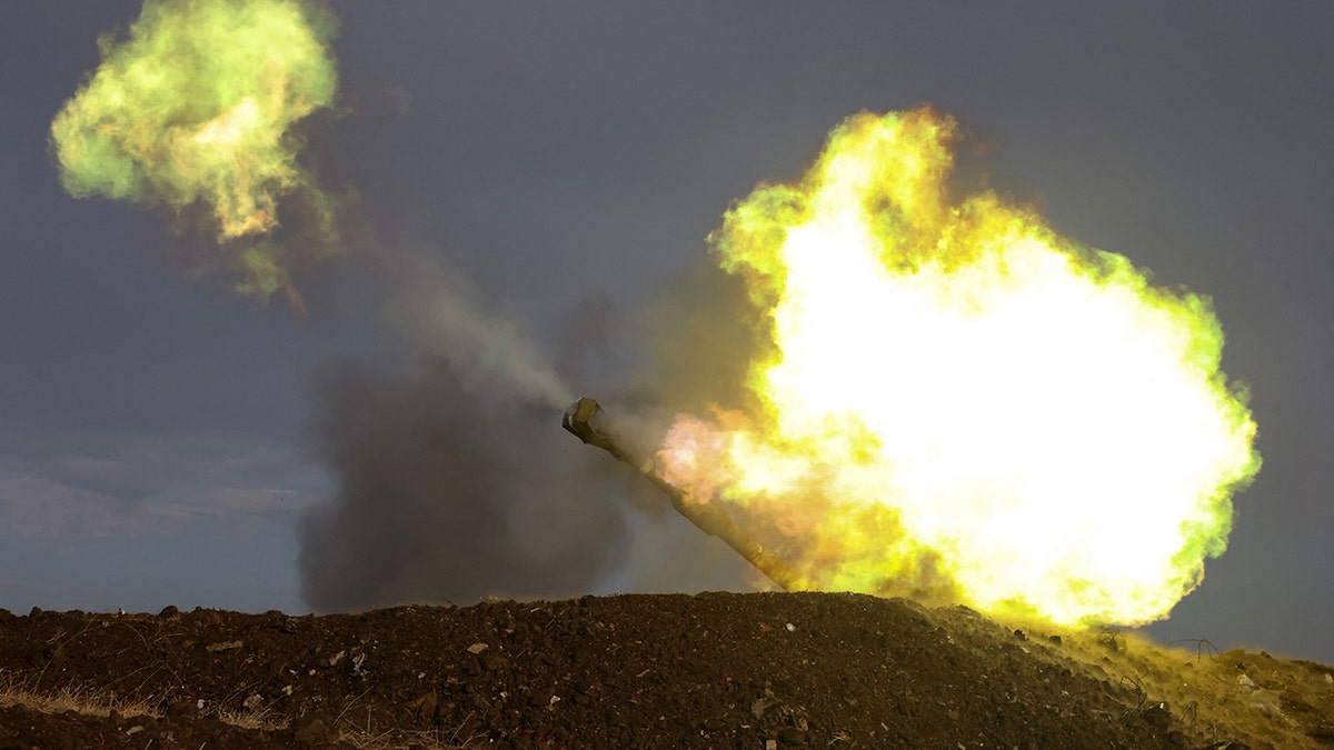 Israeli tank near Lebanon border