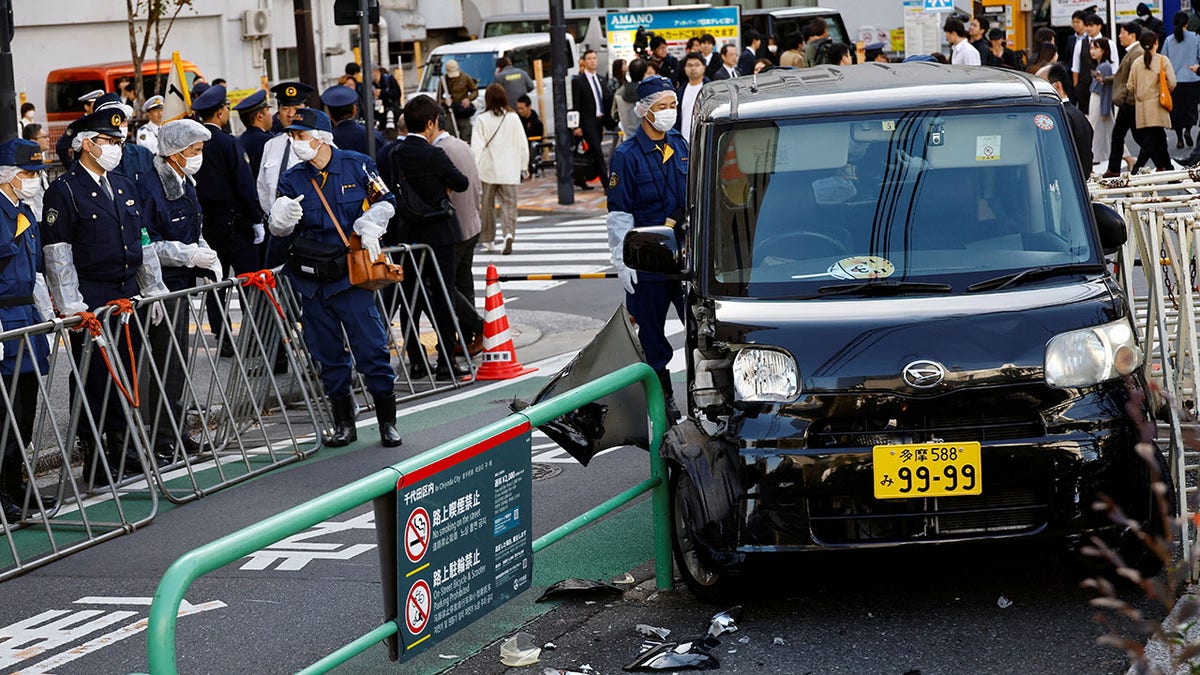 Vehicle crashes into barrier near Israeli embassy in Tokyo