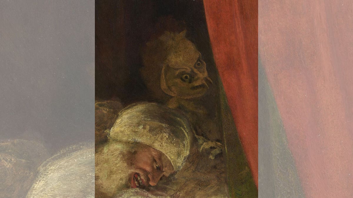 closeup on Joshua Reynolds painting