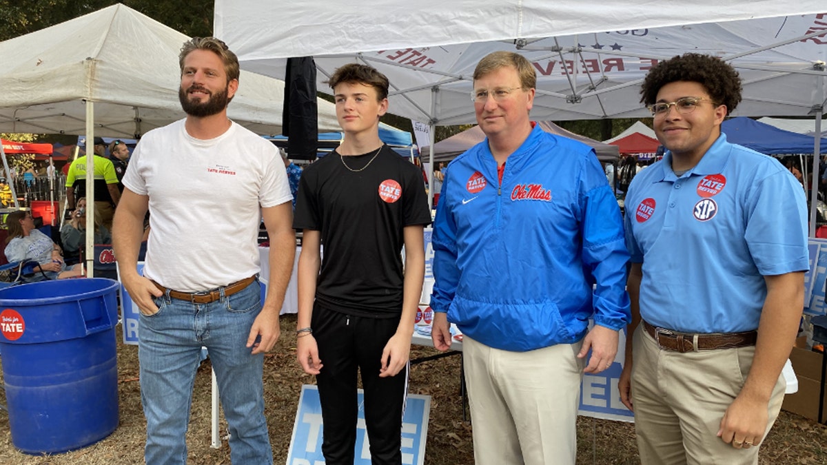 MS Gov. Tate Reeves with supporters