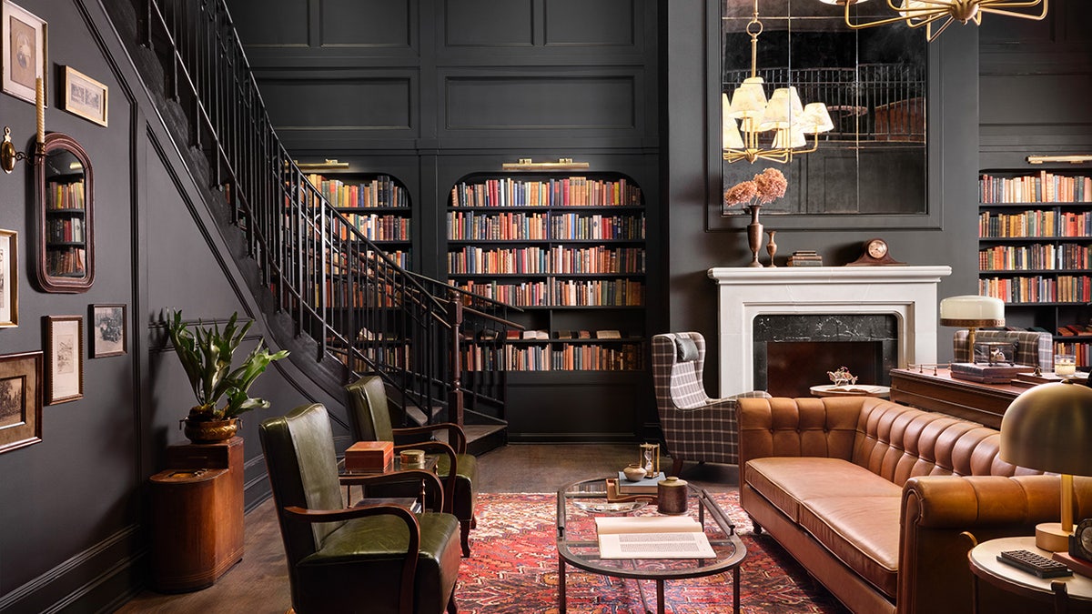Library in the lobby