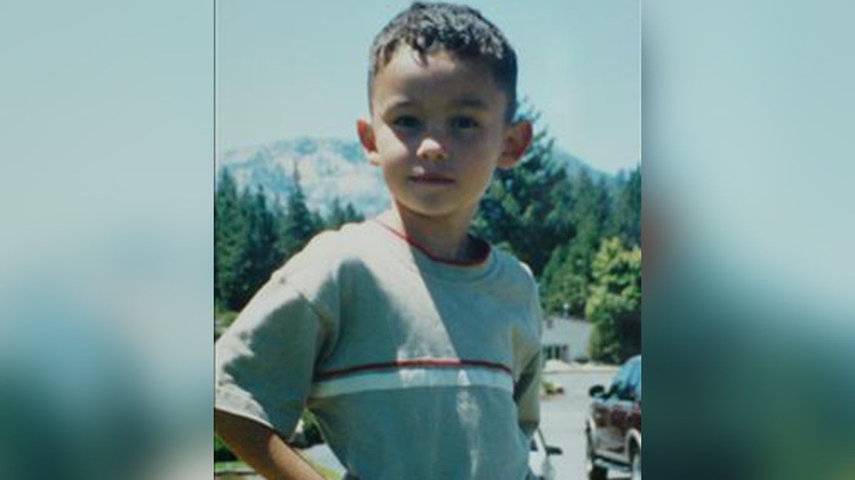 Michael Russell as a little boy