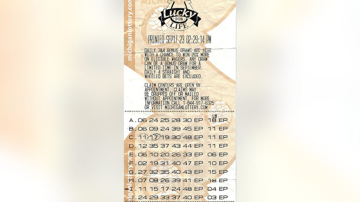winning Lucky For Life ticket