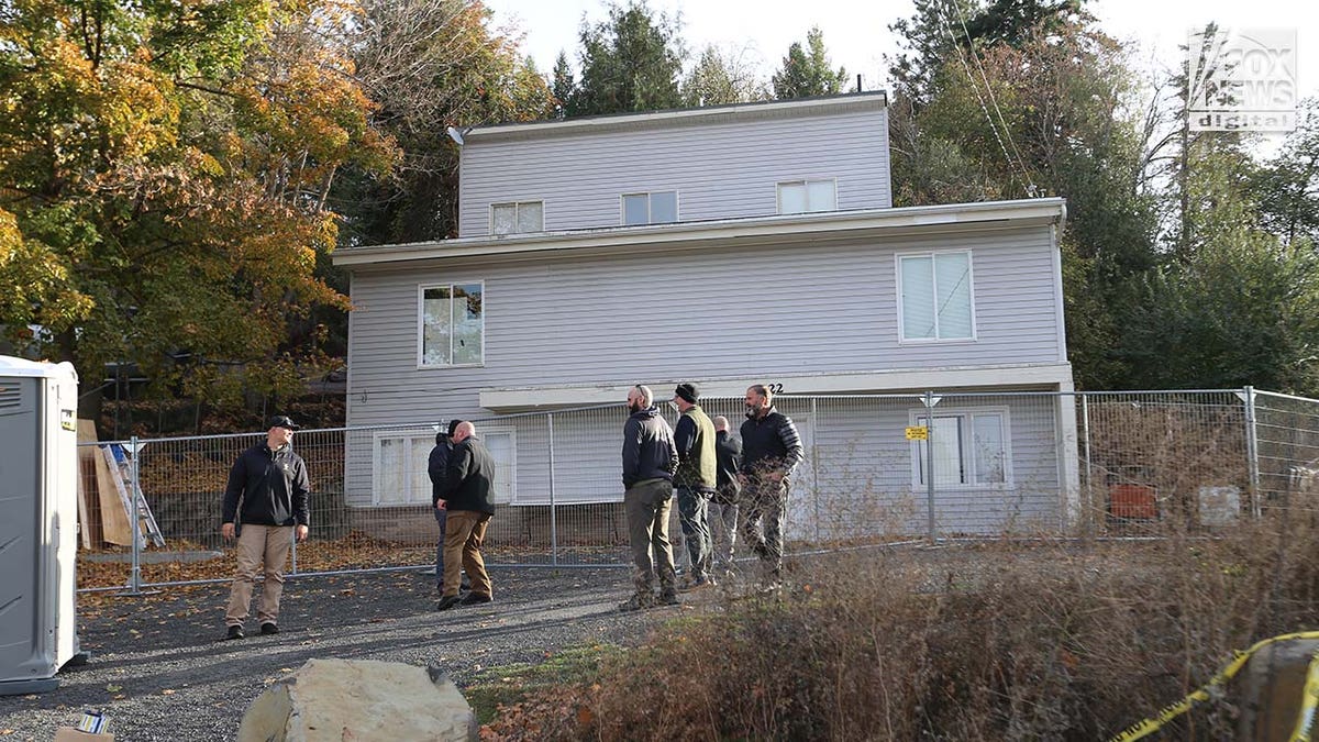 La casa donde fueron asesinados cuatro estudiantes de la Universidad de Idaho