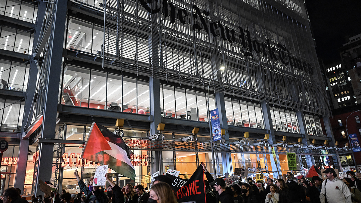 New York Times protest
