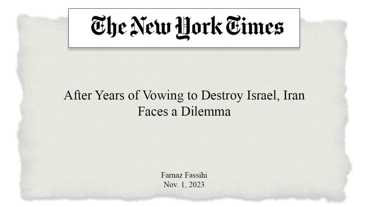 NYT Iran headline by Farnaz Fassihi