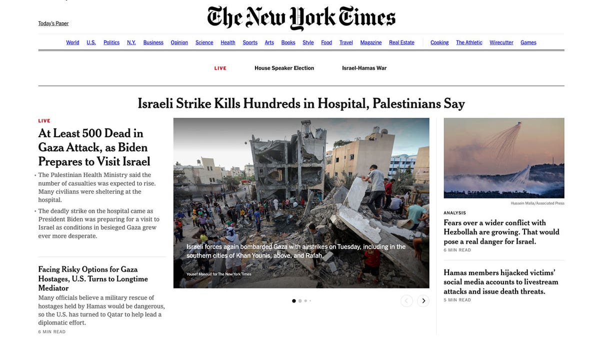 NY Times Facing ‘justified’ Scrutiny Over Its Israel-Hamas Coverage ...