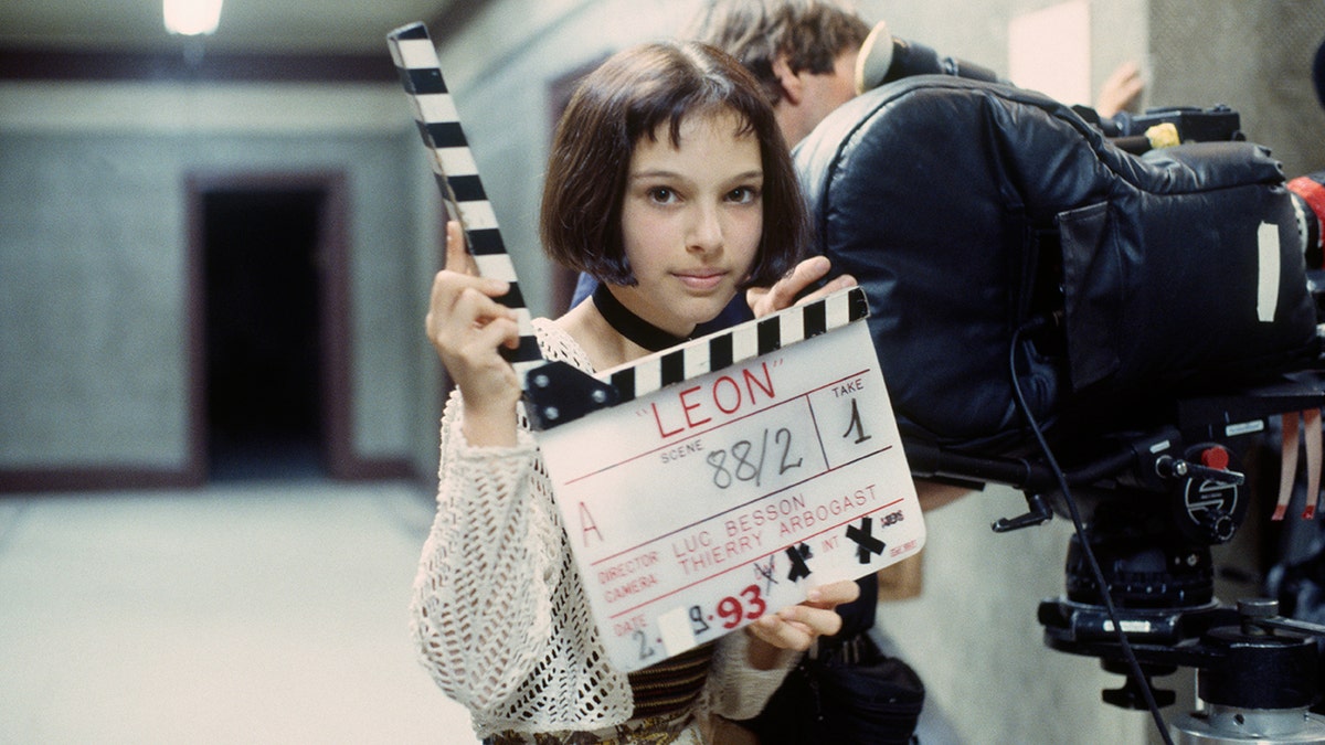 Natalie Portman on set of Leon