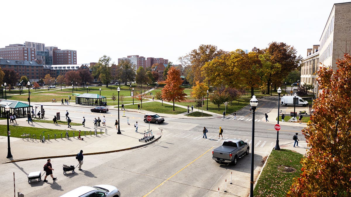 Ohio State University campus and students