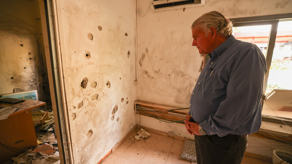 Franklin Graham and destroyed wall