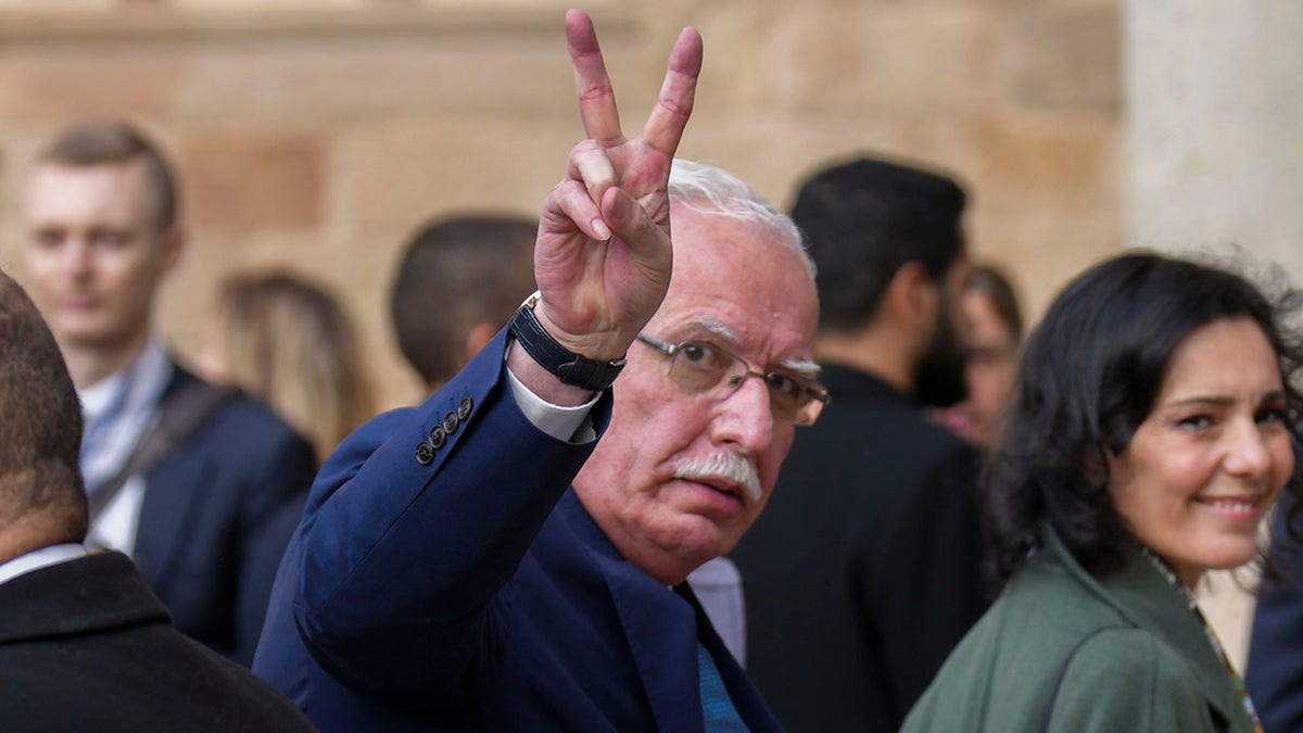 Palestinian Foreign Minister Riad al-Malki