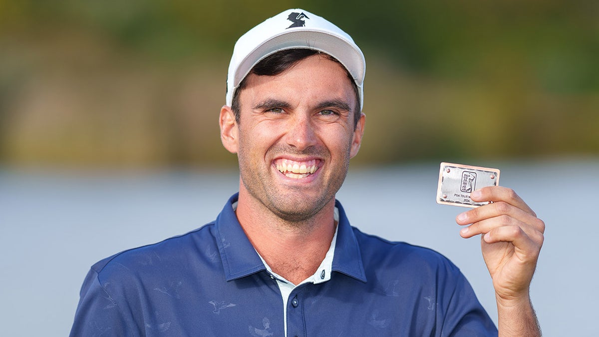 Ryan McCormick with the PGA Tour card