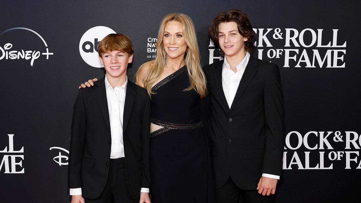 Sheryl Crow with her sons