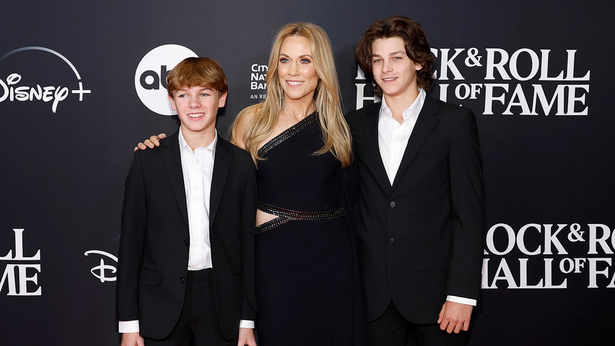 Sheryl Crow con i suoi figli