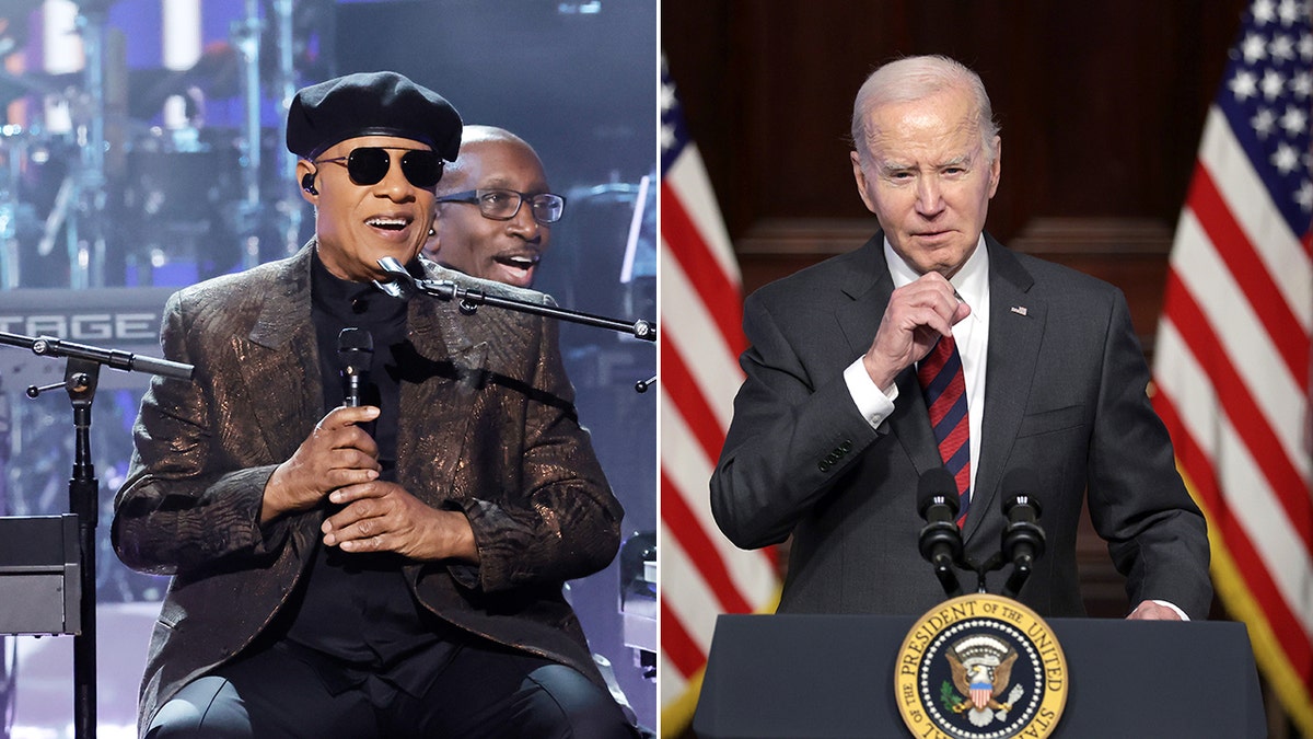 Stevie Wonder and Joe Biden