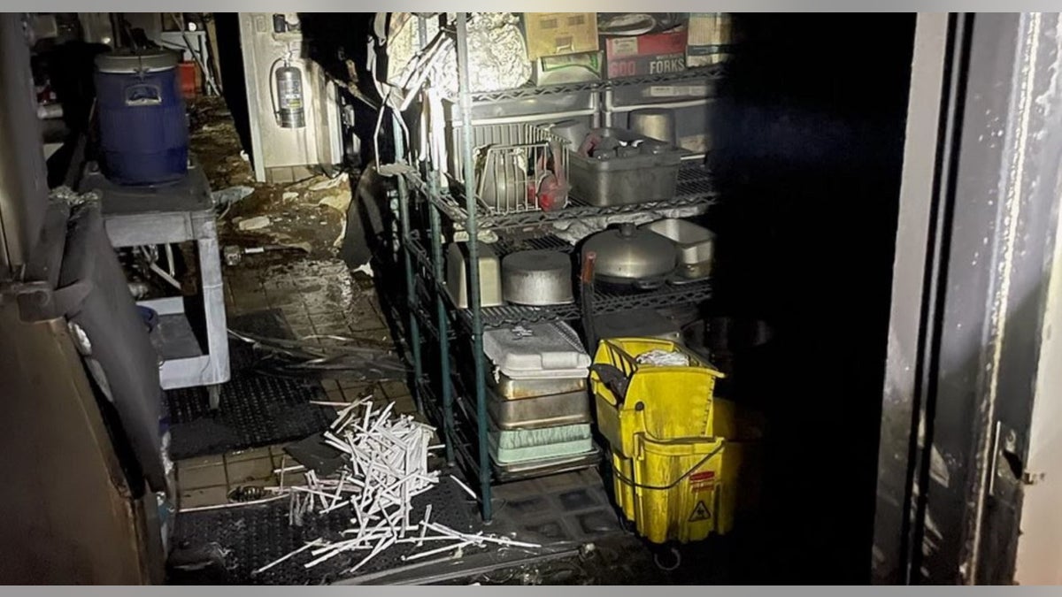 A foos pantry at a Florida Salvation Army damaged from a fire