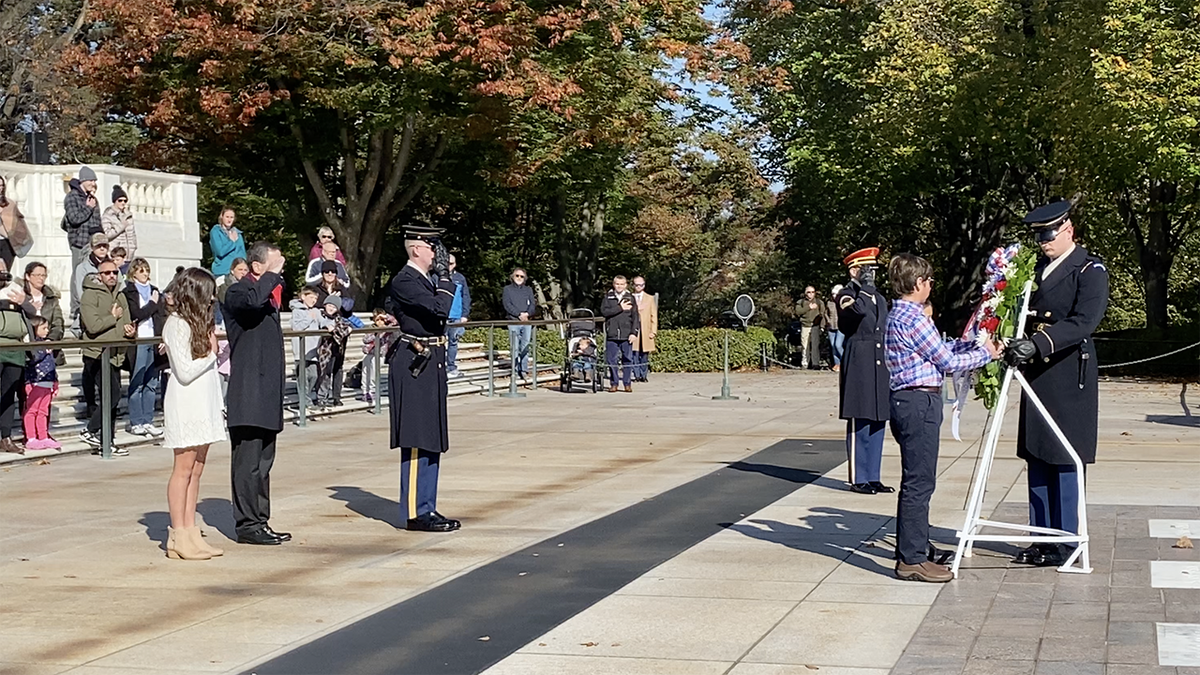 students and army