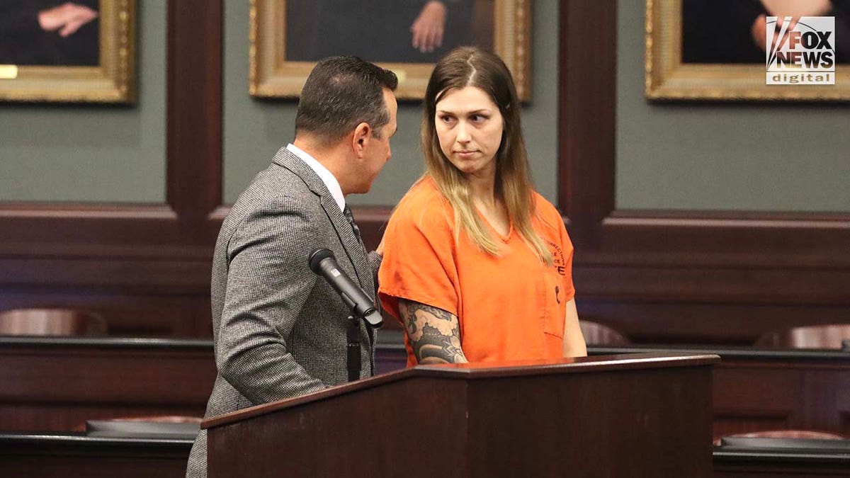 Attorney Jose Baez appears in court alongside his client, Shanna Gardner-Fernandez, at the Duval County Courthouse