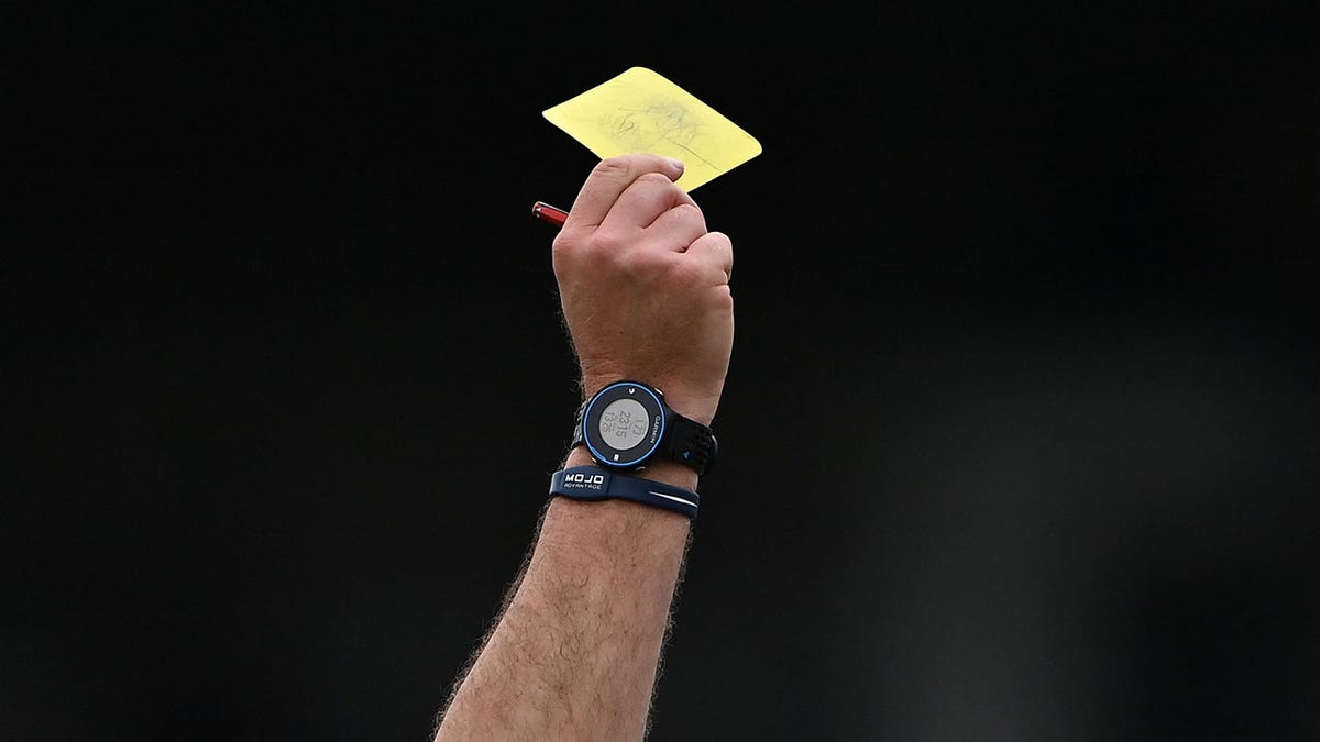 Yellow card given