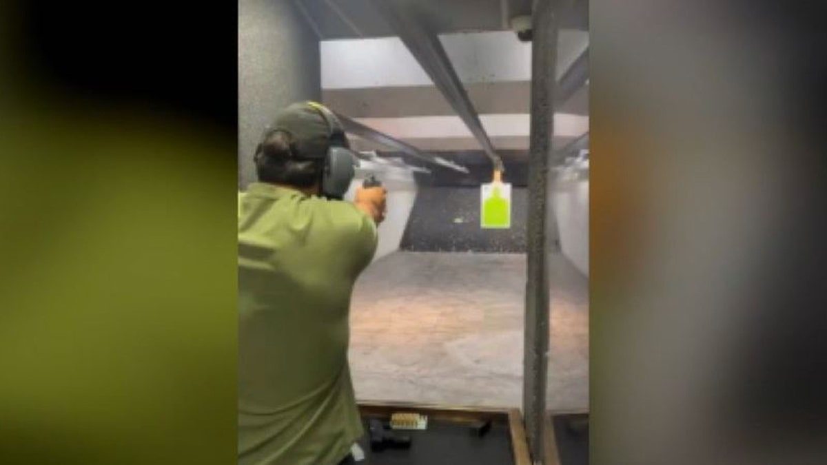 Sohaib Abuayyash at a shooting range