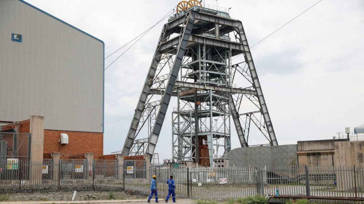 A general view of a shaft at Impala Platinum mine near Rustenburg