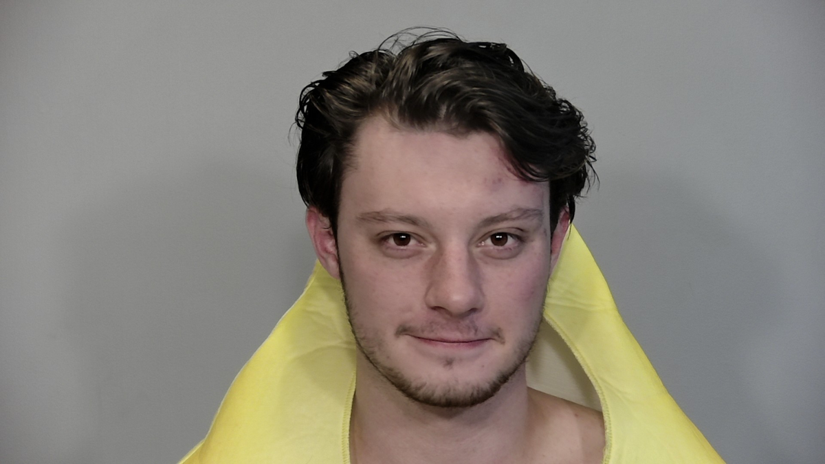 Florida college student arrested in banana costume after allegedly urinating on sidewalk Kyle Mortimer is seen in a Florida jail booking picture in a banana costume