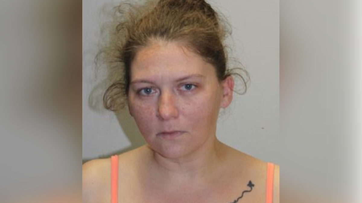 Christina Morrissette seen in a booking picture emotionless