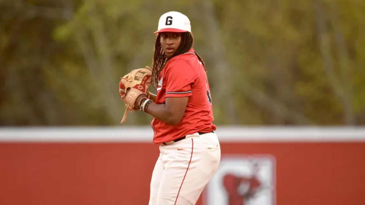 Jeremy Medina on the pitchers mound at a baseball game