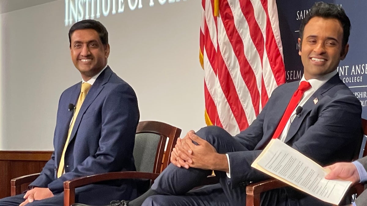 Ro Khanna and Vivek Ramaswamy debate in New Hampshire