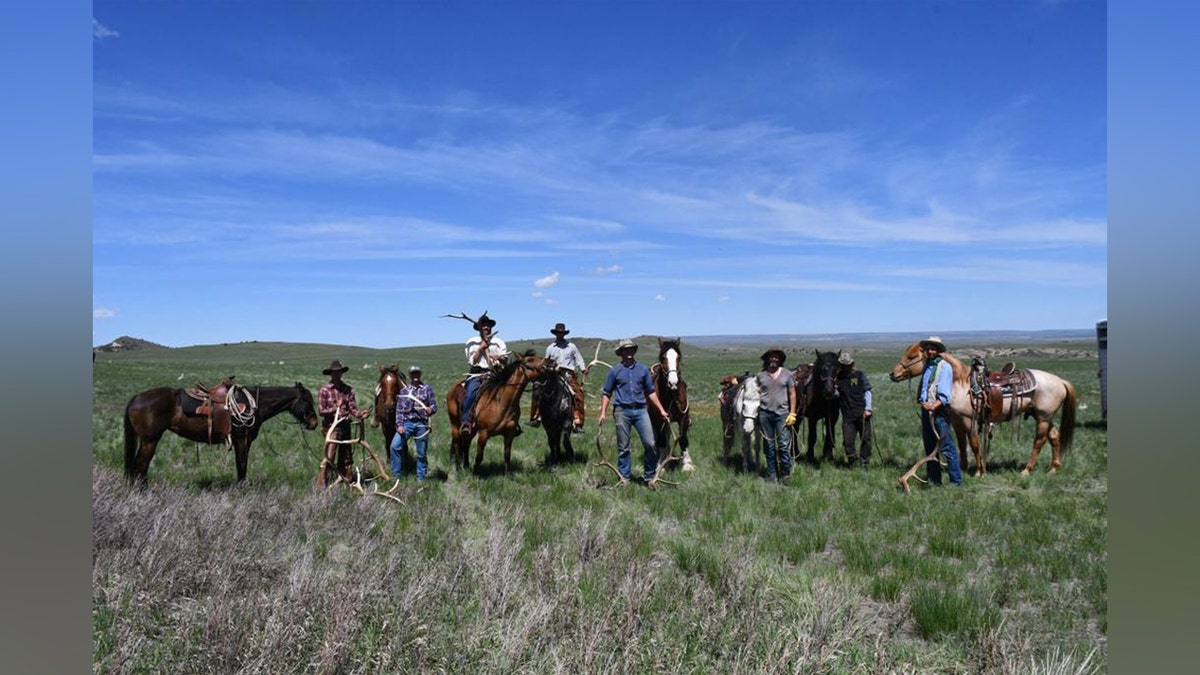 American cowboys on horseback in Israel