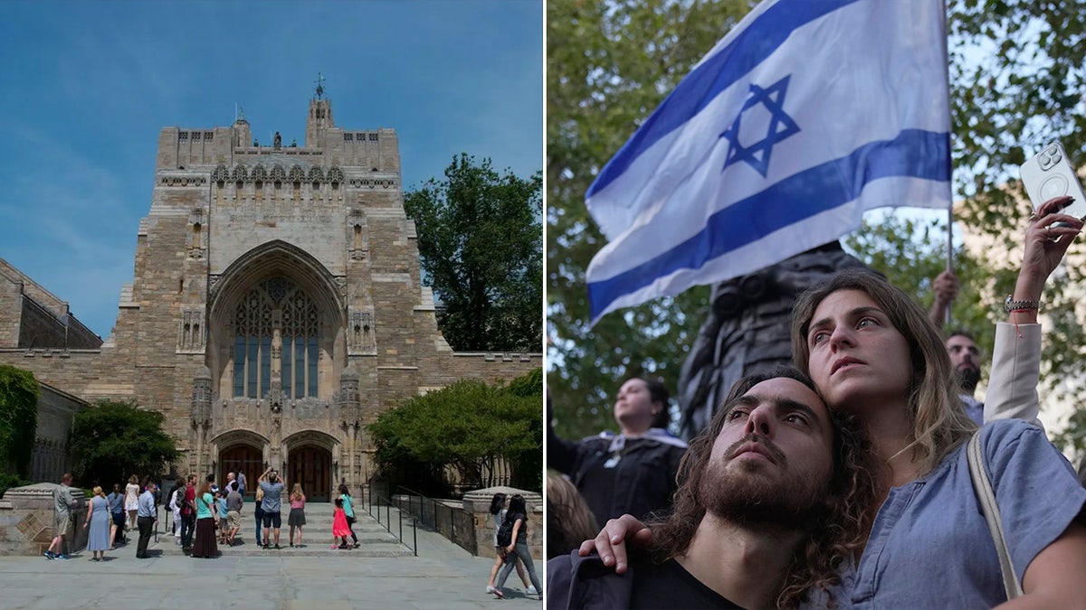 Yale and pro-Israel demonstrators