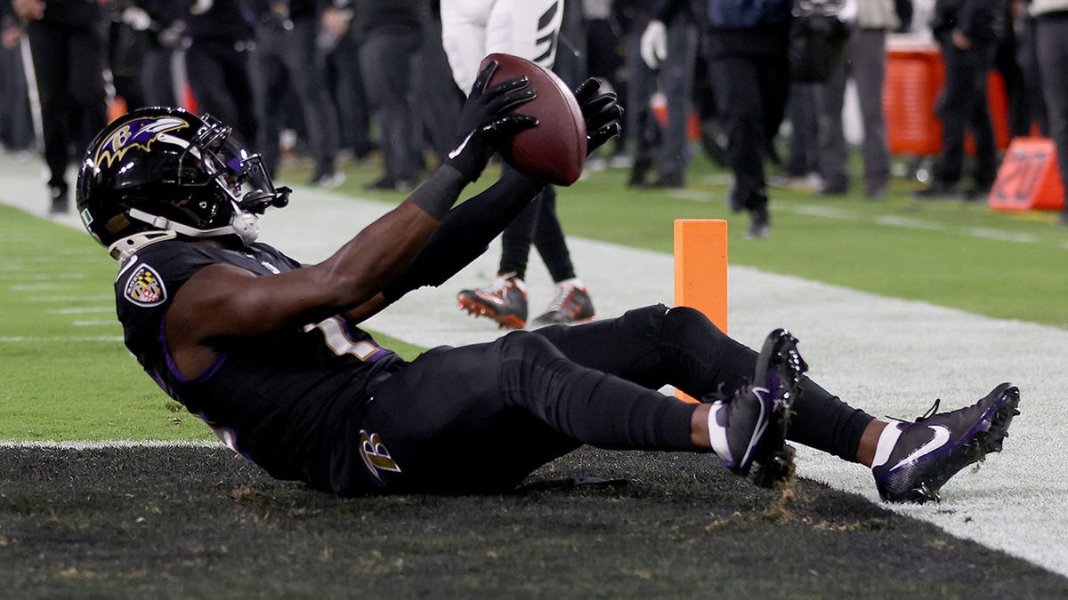 Nelson Agholor after touchdown