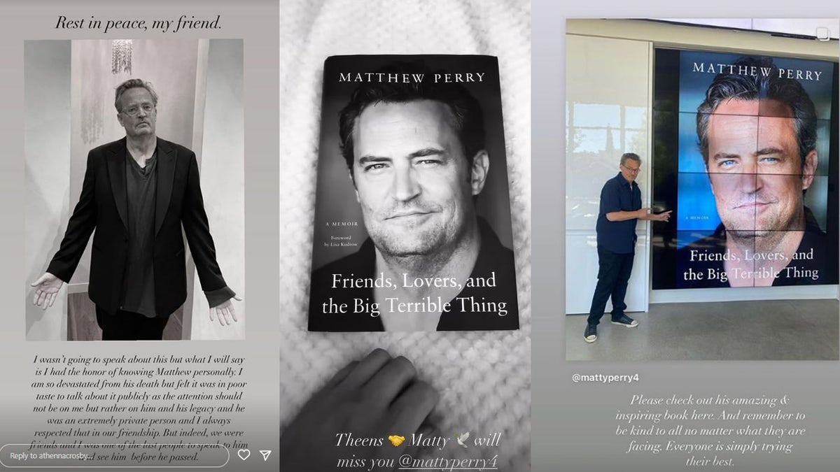 Matthew Perry remembered on social media by Athenna Crosby