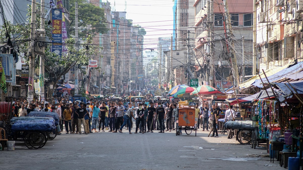 Bangladeshi garment worker demonstration